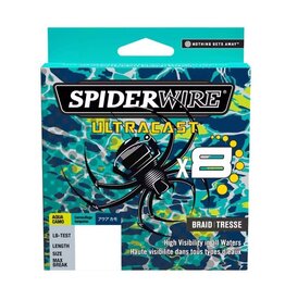 Spiderwire Spiderwire SUCFS10-AQC Ultracast Braid, Superline, 10lb test, 164yd , Aqua Camo, Boxed