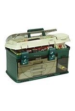 Plano Plano Three-Drawer Tackle Box, X-Large, Green/Beige, 21x12x12" w/1-3500 Stow
