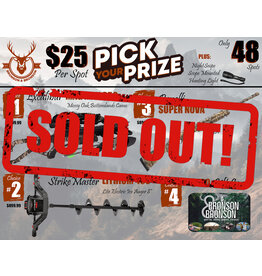 DRAW #1614 - Pick Your Prize - Excalibur, StrikeMaster, Benelli OR Gift Card!