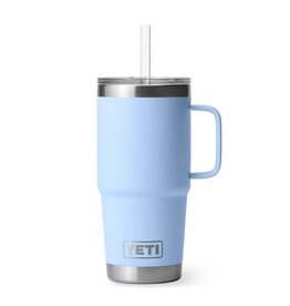 Yeti Yeti Rambler® 25oz/739 ML Straw Mug WITH STRAW LID - Big Sky Blue