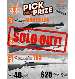 DRAW #1612 - Pick Your Prize - Henry, Ruger OR Remington!