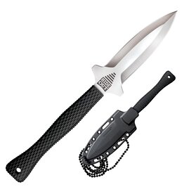 Cold Steel Cold Steel 49NDE Hide Out Fixed Blade Knife with Black Long Kray-Ex Handle