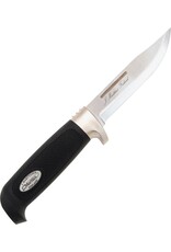 Marttiini Marttiini Big Silver Carbinox Blade Black Rubber Handle Fixed Knife - 215012C