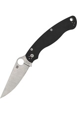 Spyderco Military 2 Compression Lock Folding Knife 4" S30V Satin Plain Blade, Black G10 Handles - C36GP2
