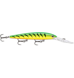 Rapala Rapala DHJ14FT Deep Down Husky Jerk, Jerkbait, Suspending, Rattling, 10-20 Ft, #4 Hooks, Firetiger