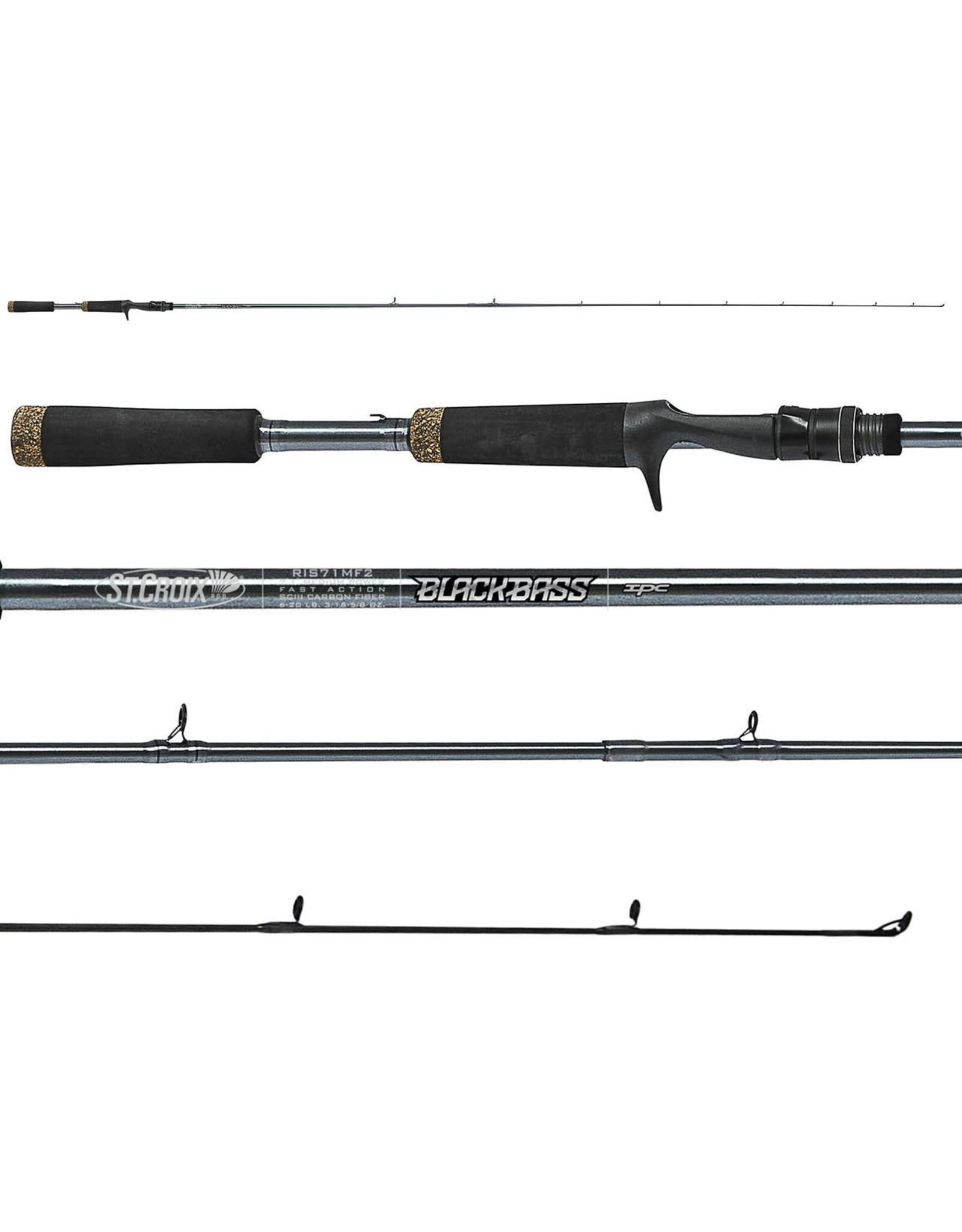 St Croix St. Croix RIC75MHF Black Bass Casting Rod 7'5" Med-Heavy