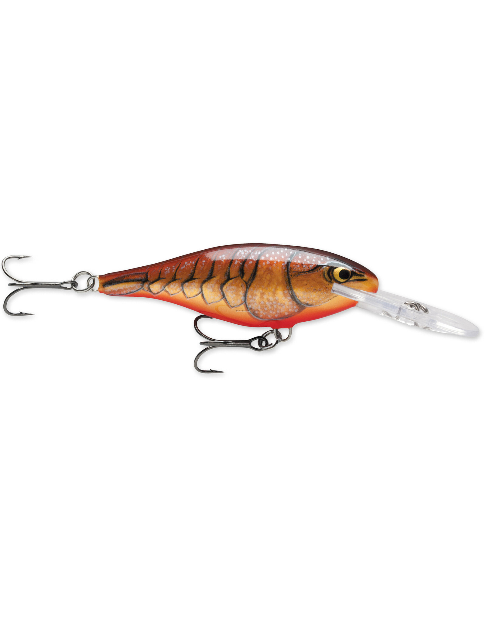 Rapala Rapala SR07DCW Shad Rap Crankbait, 2 3/4", 5/16 oz, Dark Brown Crawdad, Floating