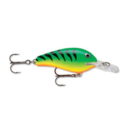 Rapala Rapala FR05FT Fat Rap Crankbait, 2", 5/16 oz, Firetiger, Floating