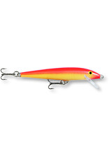 Rapala Rapala F18GFR Original Floating Lure, 7", 11/16 oz, Gold Fluorescent Red, Floating