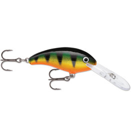 Rapala Rapala SDD07P Shad Dancer, Crankbait, Floating, 2-3/4", 9/16 oz, 9-14 Ft, #5 Hooks, Perch