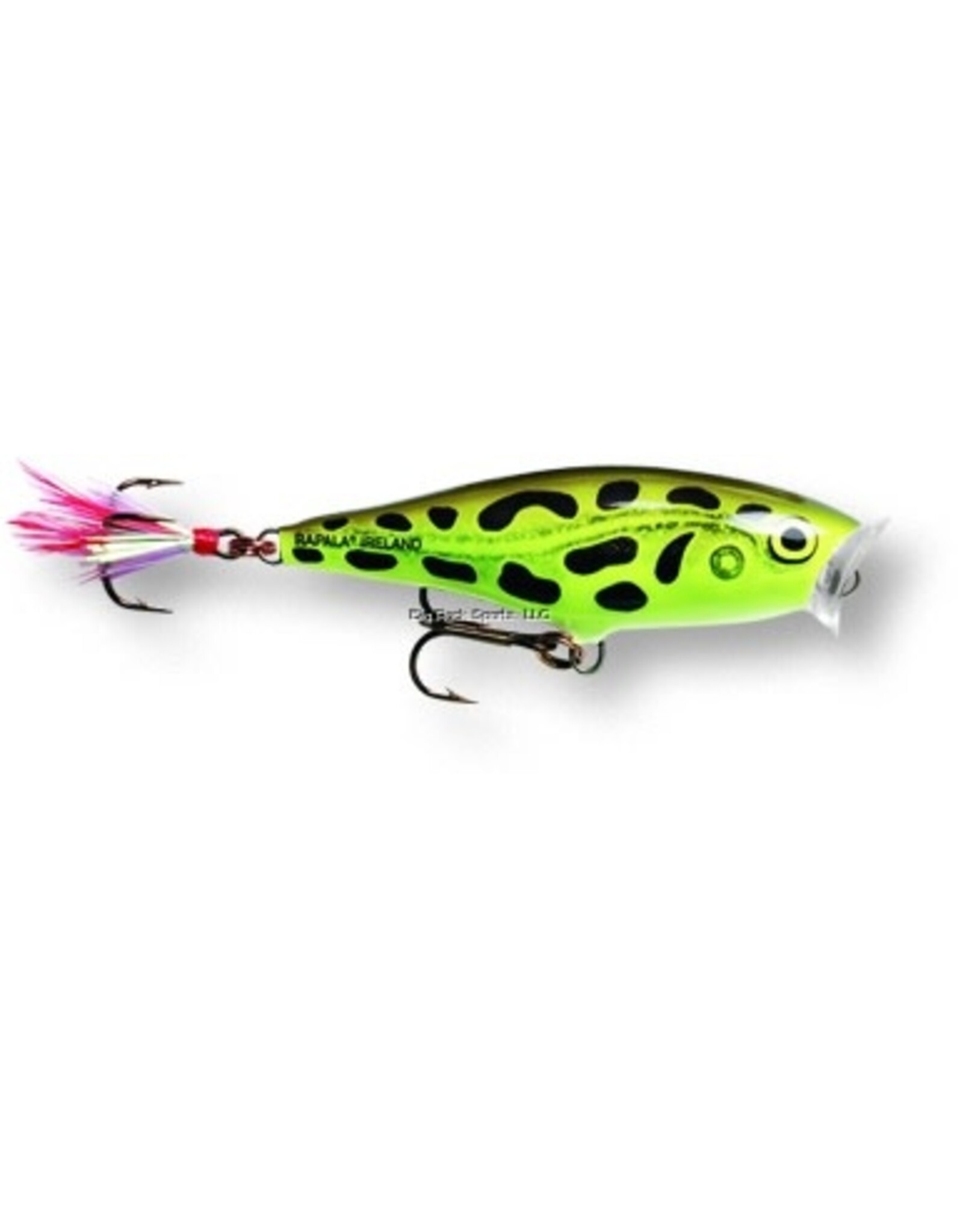 Rapala Rapala SP07LF Skitter Pop Topwater Lure, 2 3/4", 1/4 oz, Lime Frog, Floating