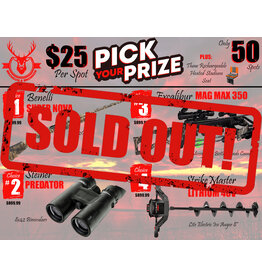 DRAW #1630 - Pick Your Prize - Benelli, Steiner, Excalibur OR StrikeMaster!
