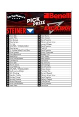 DRAW #1630 - Pick Your Prize - Benelli, Steiner, Excalibur OR StrikeMaster!