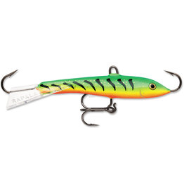 Rapala W9GT Jigging Rap Vertical Jigging Lure, 3 1/2", 7/8 oz, Glow Tiger