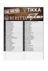 DRAW #1635 - Take Your Pick - Tikka, Excalibur OR Beretta!