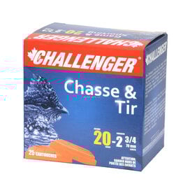 Challenger Challenger Ammo 10044 Standard 1004 Shotshell 20 GA, 2-3/4 in, No. 4, 7/8 oz, 1250 fps, 25 Rnd per Box