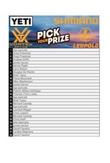 DRAW #1638 - Pick Your Prize - Shimano, Yeti, Leupold OR Vortex!
