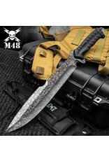 M48 M48 Combat Machete Gen II And Sheath UC3488 - Stainless Steel Blade, Titanium Electroplated Finish, TPU Handle - Length 17 3/4”