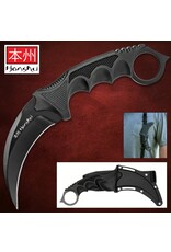 Honshu Honshu Karambit with Shoulder Harness Sheath (BLACK Blade) UC2791