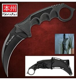 Honshu Honshu Karambit with Shoulder Harness Sheath (BLACK Blade) UC2791
