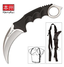 Honshu Honshu Karambit Silver with Shoulder Harness UC2977