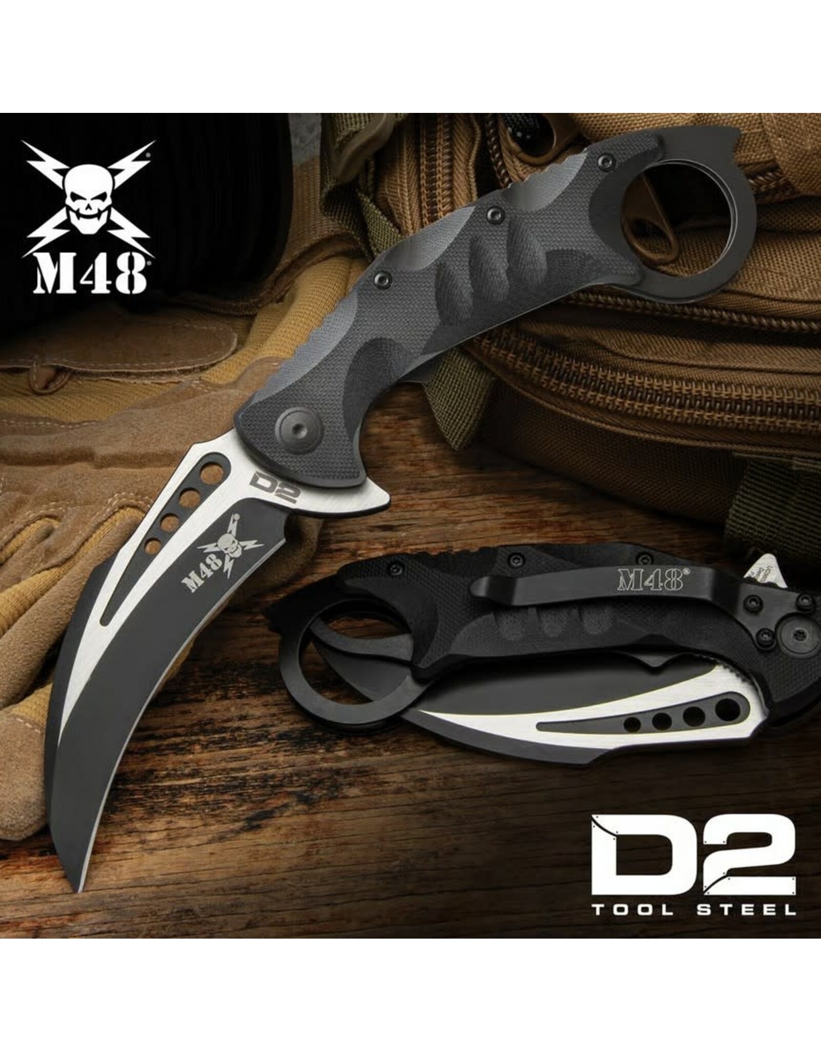 M48 M48 Steel Titan Folder Karambit UC3602