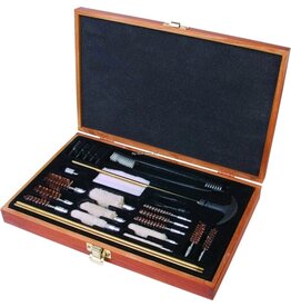 OUTERS Outers Universal Cleaning Kit Brass 28pc Wood Box .22Cal & Up