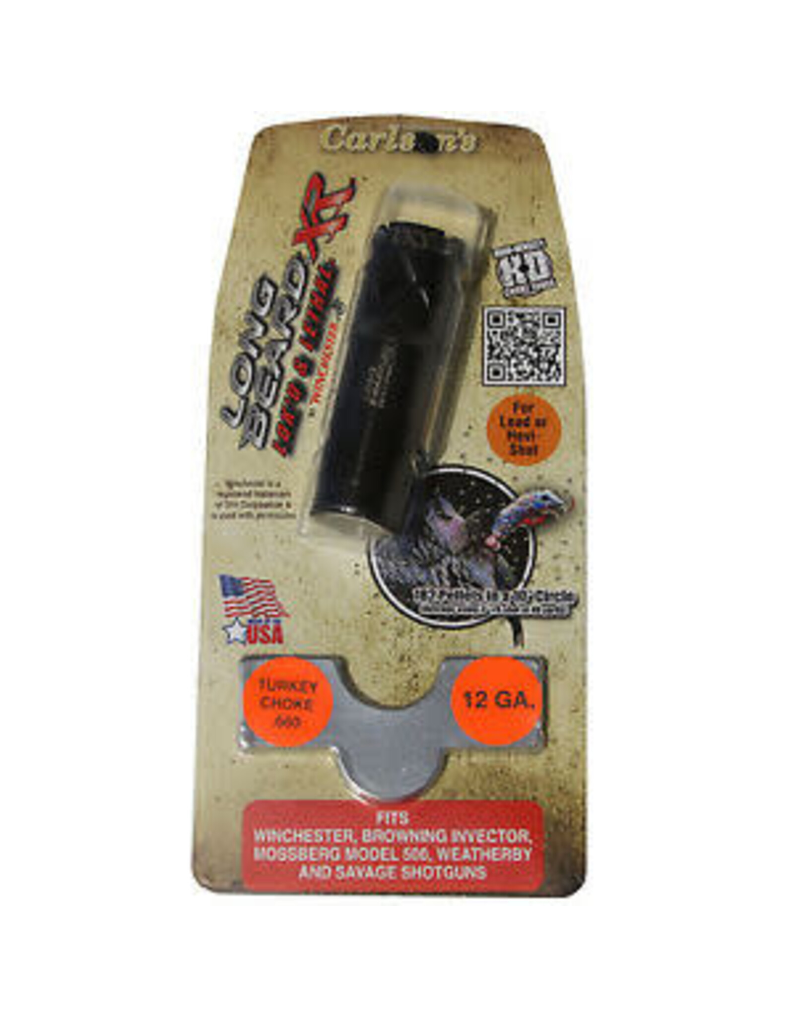 Carlson's Choke Tubes Carlson's Long Beard XR Turkey Choke .660 12GA - Fits Winchester, Browning Invector, Mossberg Model 500, Weatherby & Savage Shotguns 70100