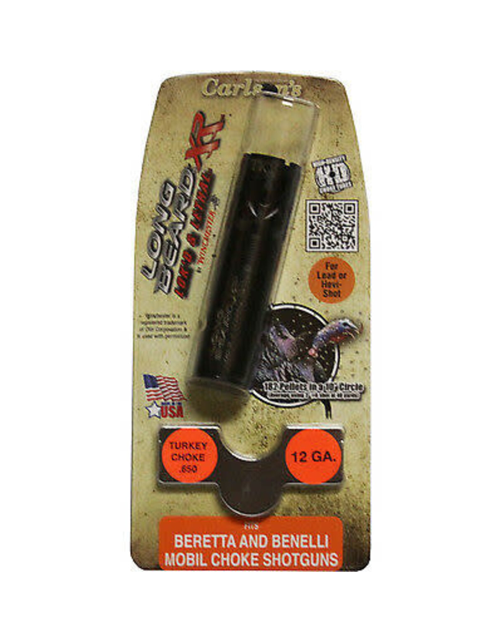 Carlson's Choke Tubes Carlson's Long Beard XR Turkey Choke .650 12GA - Fits Beretta & Benelli Mobil Choke Shotguns 70130