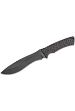 Spartan Blades Spartan Blades Professional Grade Machai Fixed Blade Knife 6.625" 1095 Black Powder Coated Blade, Black Micarta Handles, Black Injection Molded Sheath - SBSL002BKBK