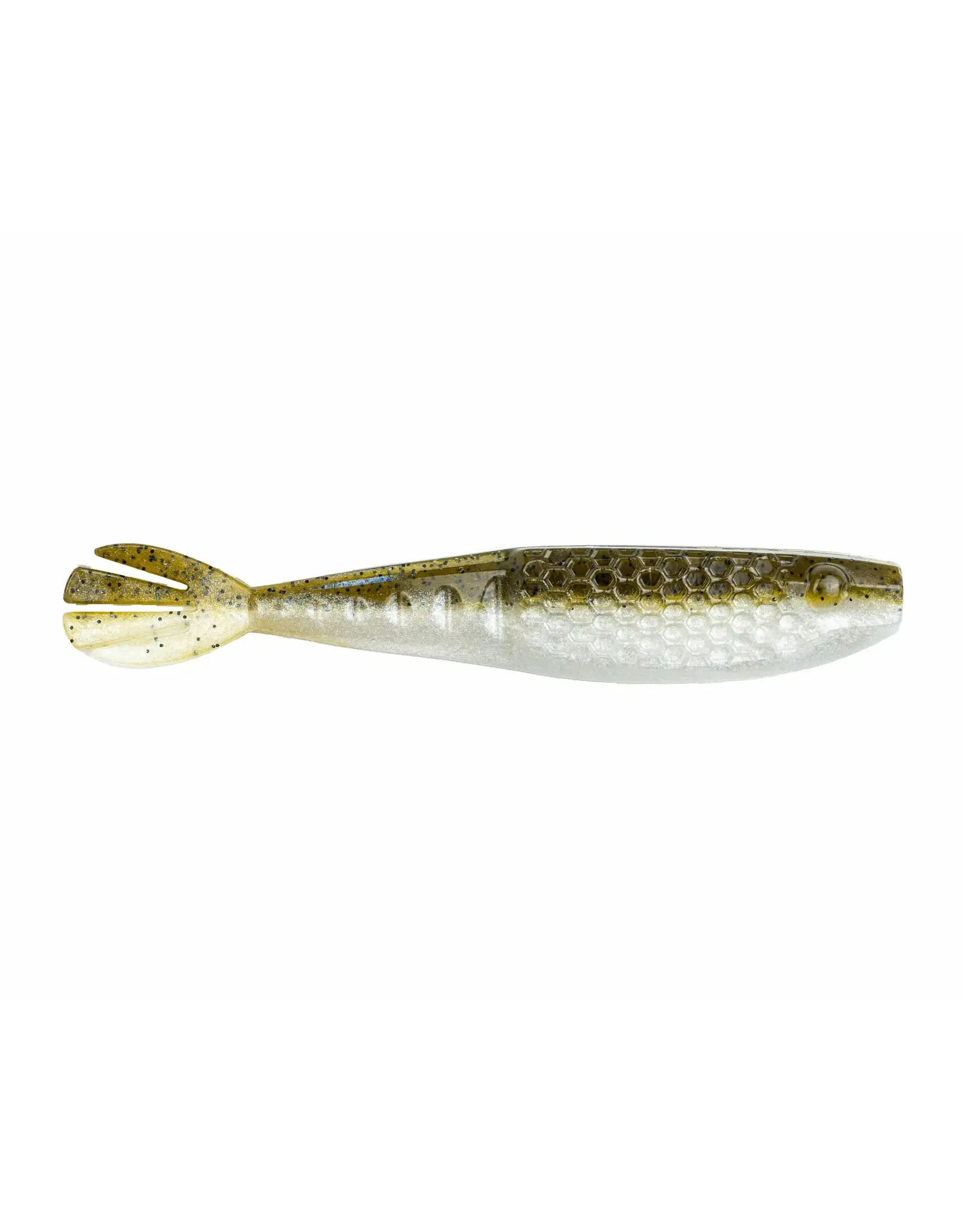 Netbait American Baitworks Netbait HEXTEK WHIPTAIL SHAD 4.25" - Green Pumpkin Shad