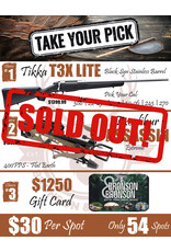 DRAW #1643 - Take Your Pick - Tikka, Excalibur OR Gift Card!