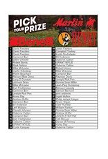 DRAW #1646 - Pick Your Prize - Benelli, Henry OR Marlin!