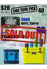 DRAW #1652 - Take Your Pick - YETI PACKAGE OR GIFT CARD!