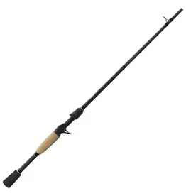 Lew's Lew's Laser SG1 Casting Fishing Rod, 7-Foot 2-Piece Rod, Medium-Heavy Power, Black