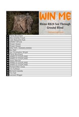 DRAW #1653 - WIN ME - RHINO RB24 GROUND BLIND!