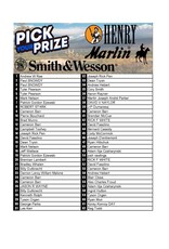 DRAW #1649 - Pick Your Prize - Marlin, Henry OR Smith & Wesson!