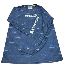 Hook & Tackle Hook & Tackle Offshore Long Sleeve Performance Fishing Shirt- Navy
