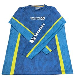 Hook & Tackle Hook & Tackle Bass Camo Long Sleeve Performance Fishing Shirt- Navy M0135015L