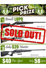 DRAW #1655 - Pick Your Prize - Benelli, Tikka OR Sako!