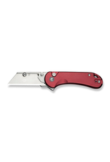 Civivi CIVIVI Knives Elementum Utility Button Lock Flipper Knife 2.26" 6Cr Replaceable Utility Blade, Burgundy Aluminum Handles, Reversible Clip - C23039B-5
