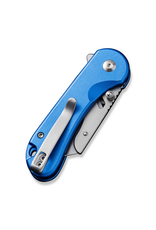 Civivi CIVIVI Knives Elementum Utility Button Lock Flipper Knife 2.26" 6Cr Replaceable Utility Blade, Blue Aluminum Handles, Reversible Clip - C23039B-2