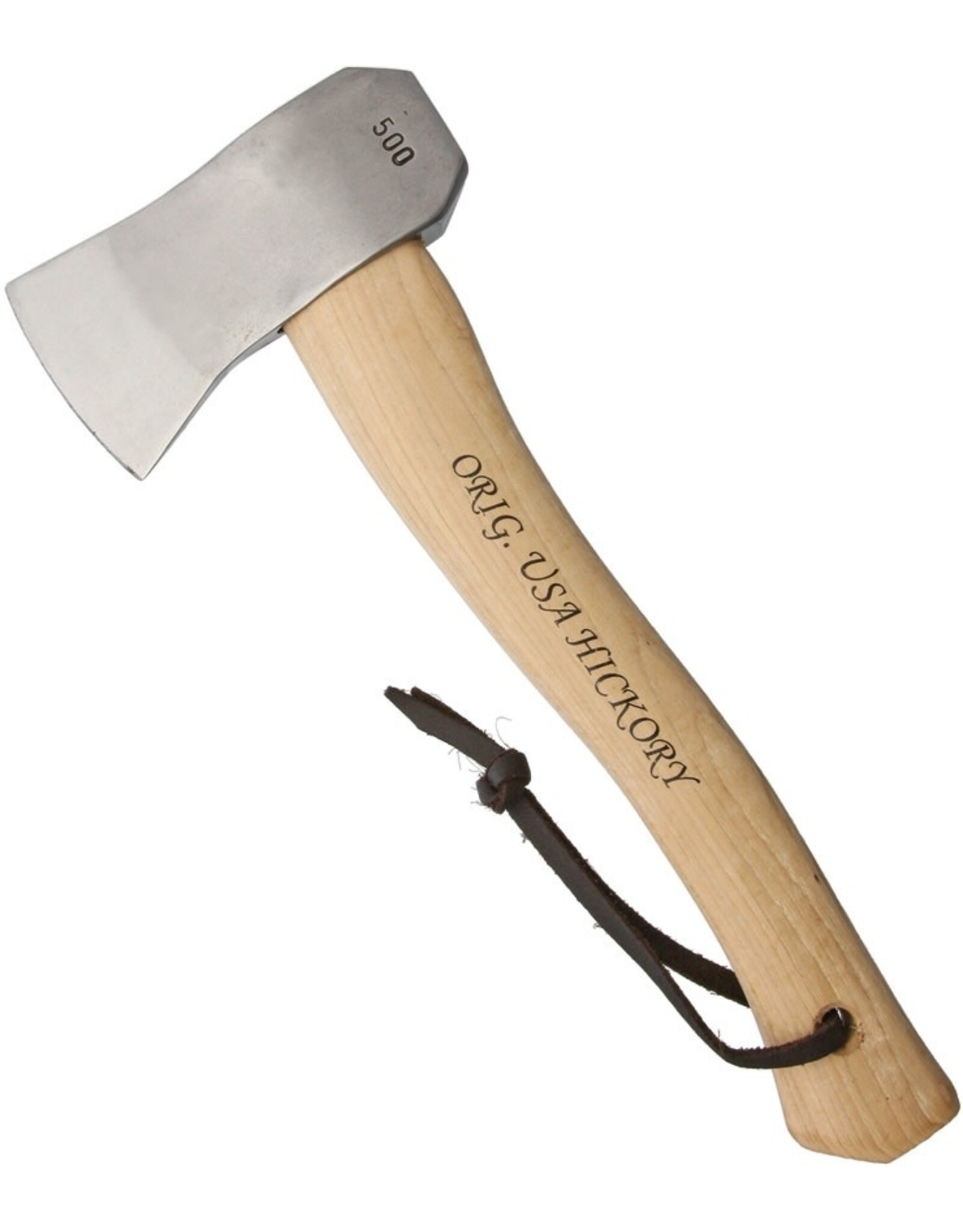 Prandi Prandi 13" Camping Hatchet, Polished Carbon Steel Head, American Hickory Handle - PRA5105CH