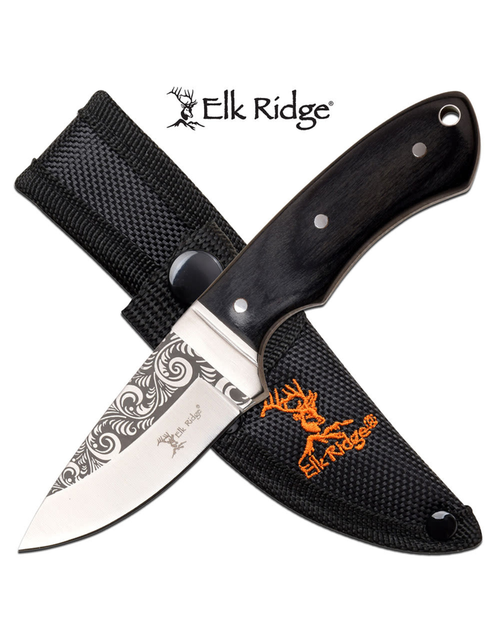 Elk Ridge ELK RIDGE ER-200-18BK FIXED BLADE KNIFE