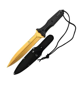 snake eye Snake Eye - Fixed Blade Knife - SE-5082GD Gold