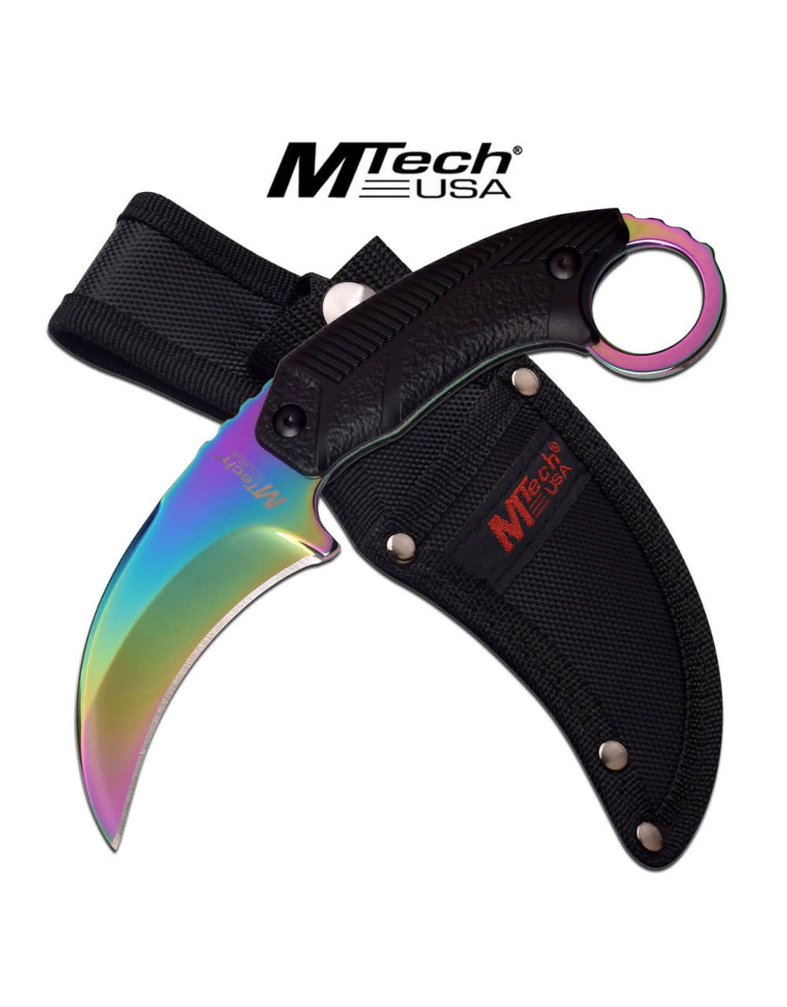 MTech Usa MTECH USA MT-20-78RB FIXED BLADE KARAMBIT KNIFE 8''" OVERALL