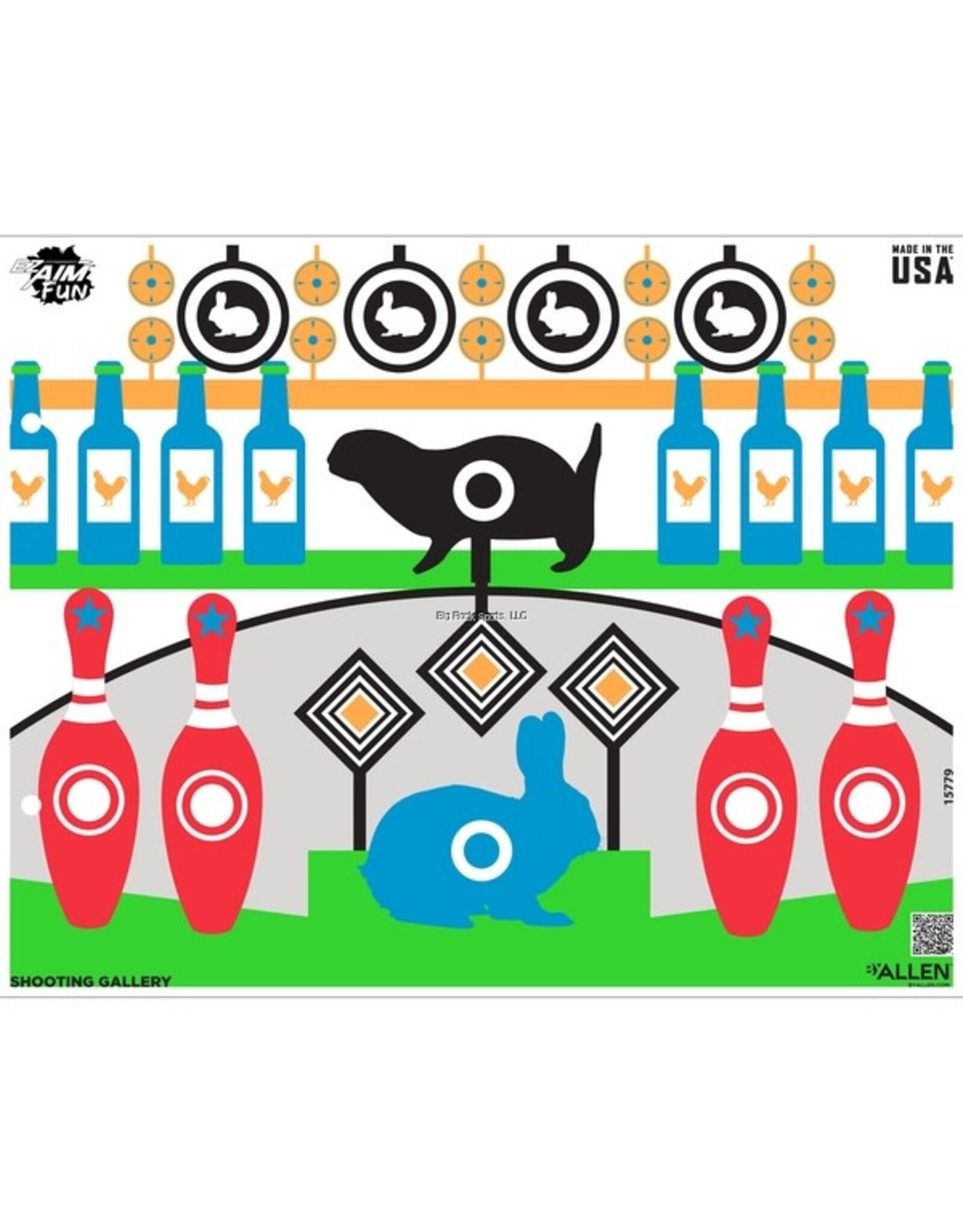 Allen Allen Ez Aim Fun Target 24 X 19 4 Per Pack