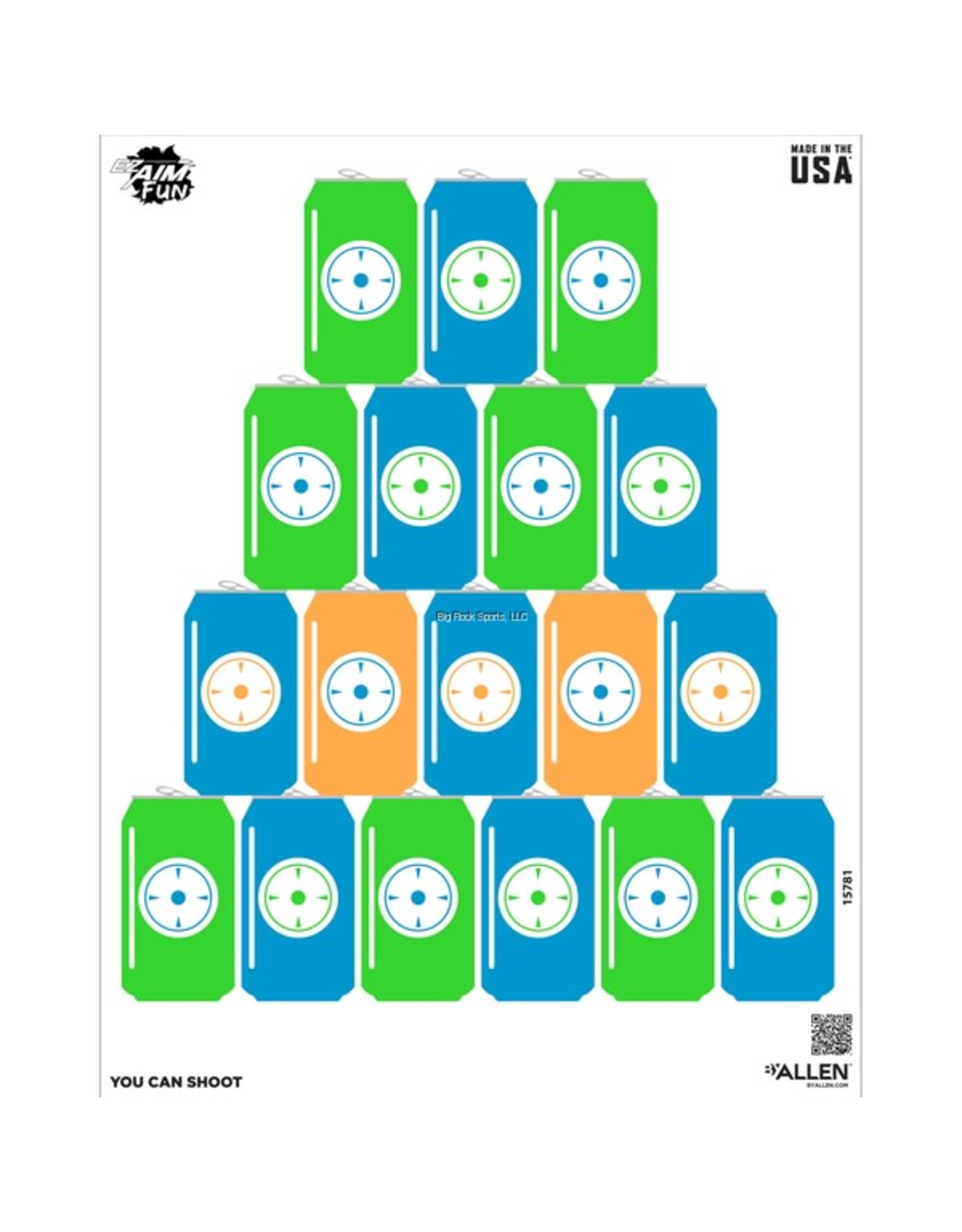 Allen Allen Ez Aim Fun Target 24 X 19 4 Per Pack