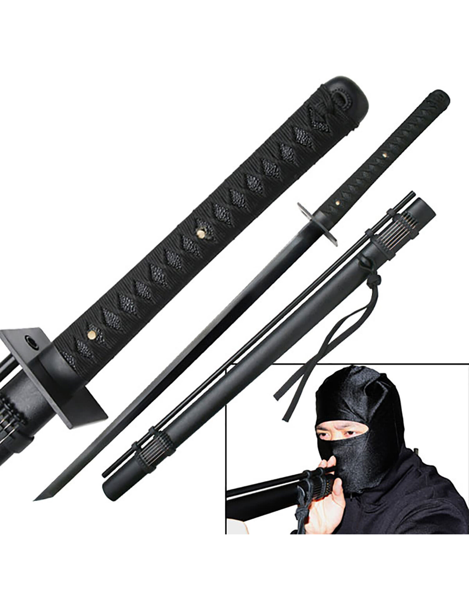 BladesUSA BladesUSA - Ninja Sword with Built-In Blow Gun - R-001