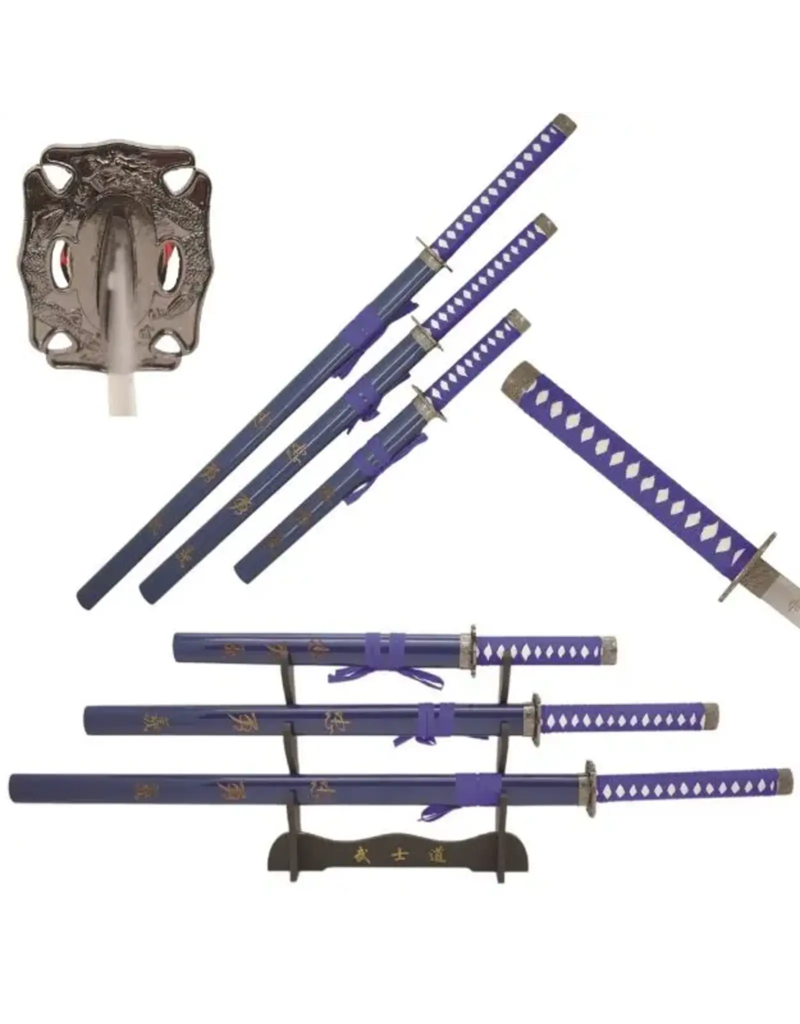 snake eye Snake Eye Tactical - Samurai Sword Set with Stand - SE-58LBL4